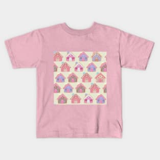 Christmas Gingerbread houses Kids T-Shirt